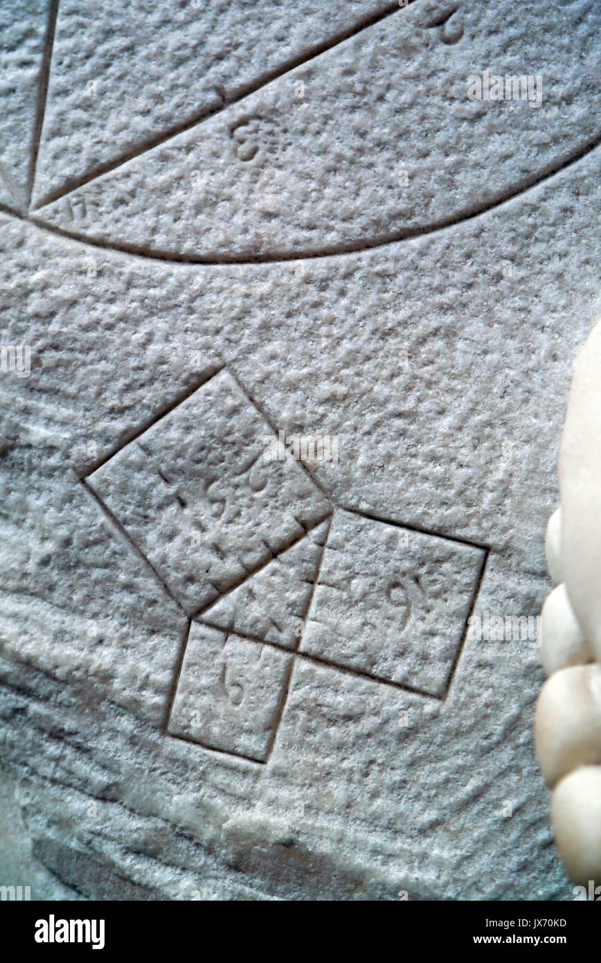 Simon Louis Boquet Archimedes Detail des Pythagoras Stockfoto