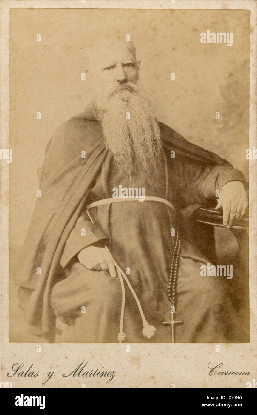 Fray Parroco Olegario de Barcelona de La Pastora ca. 1889 Stockfoto
