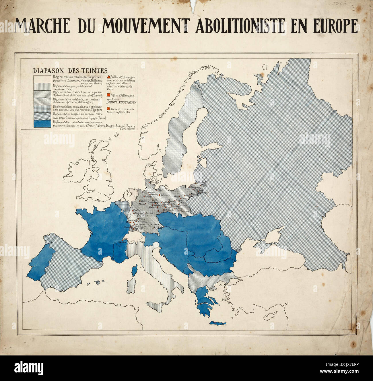 Marche du Mouvement abolitioniste en Europe Stockfoto
