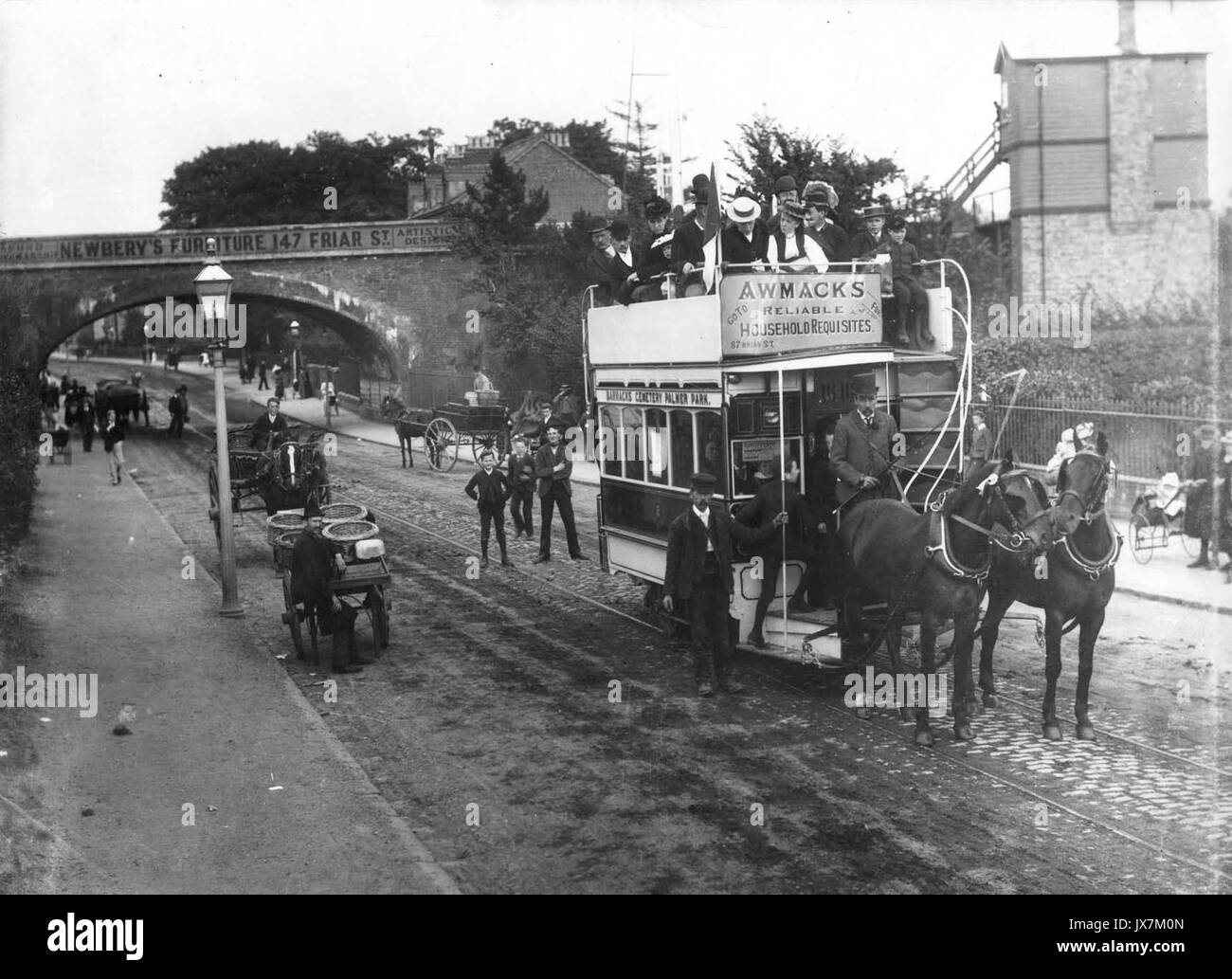 Oxford Road, Reading, 1893 Stockfoto