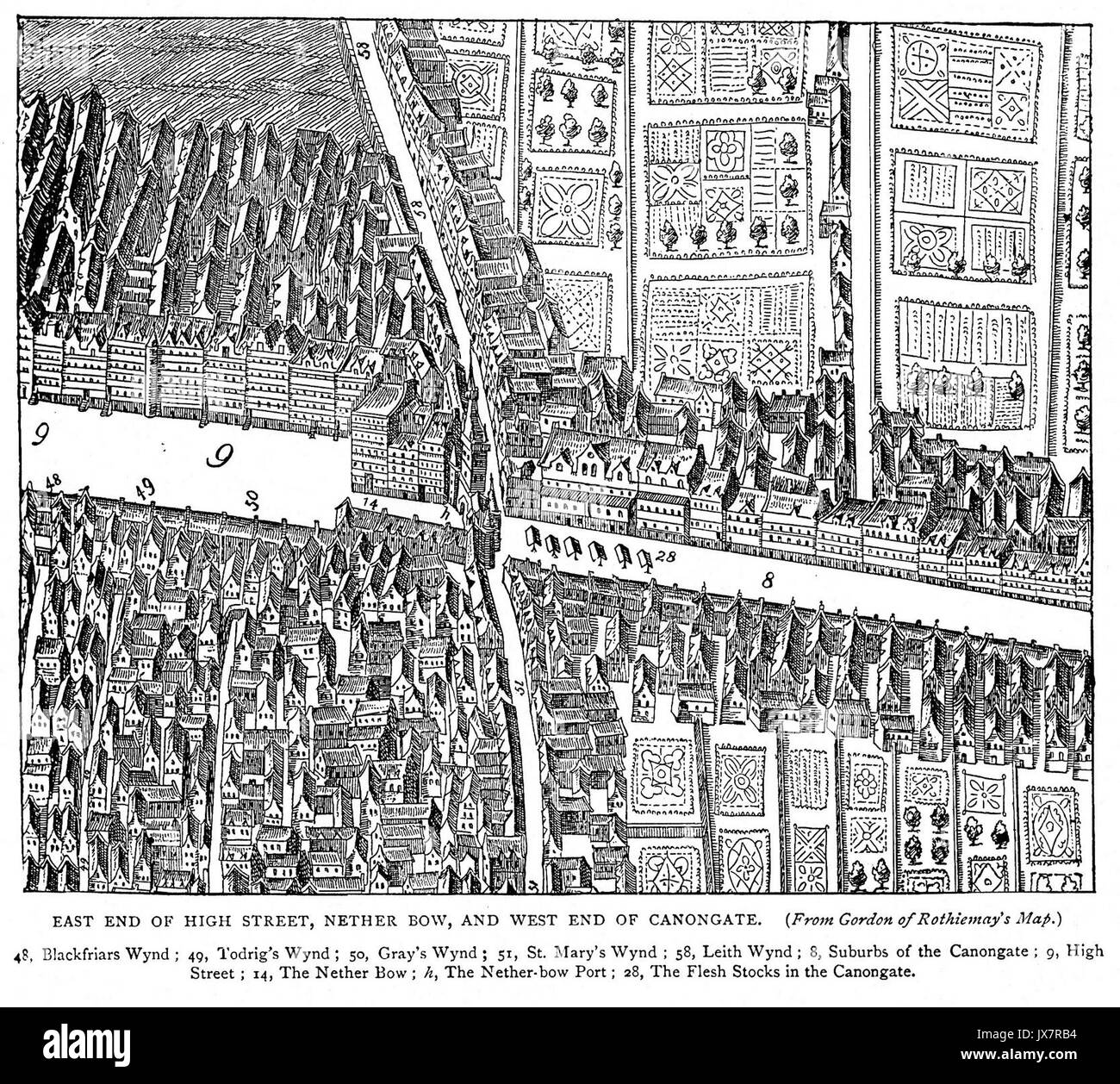 Netherbow Port Stockfoto