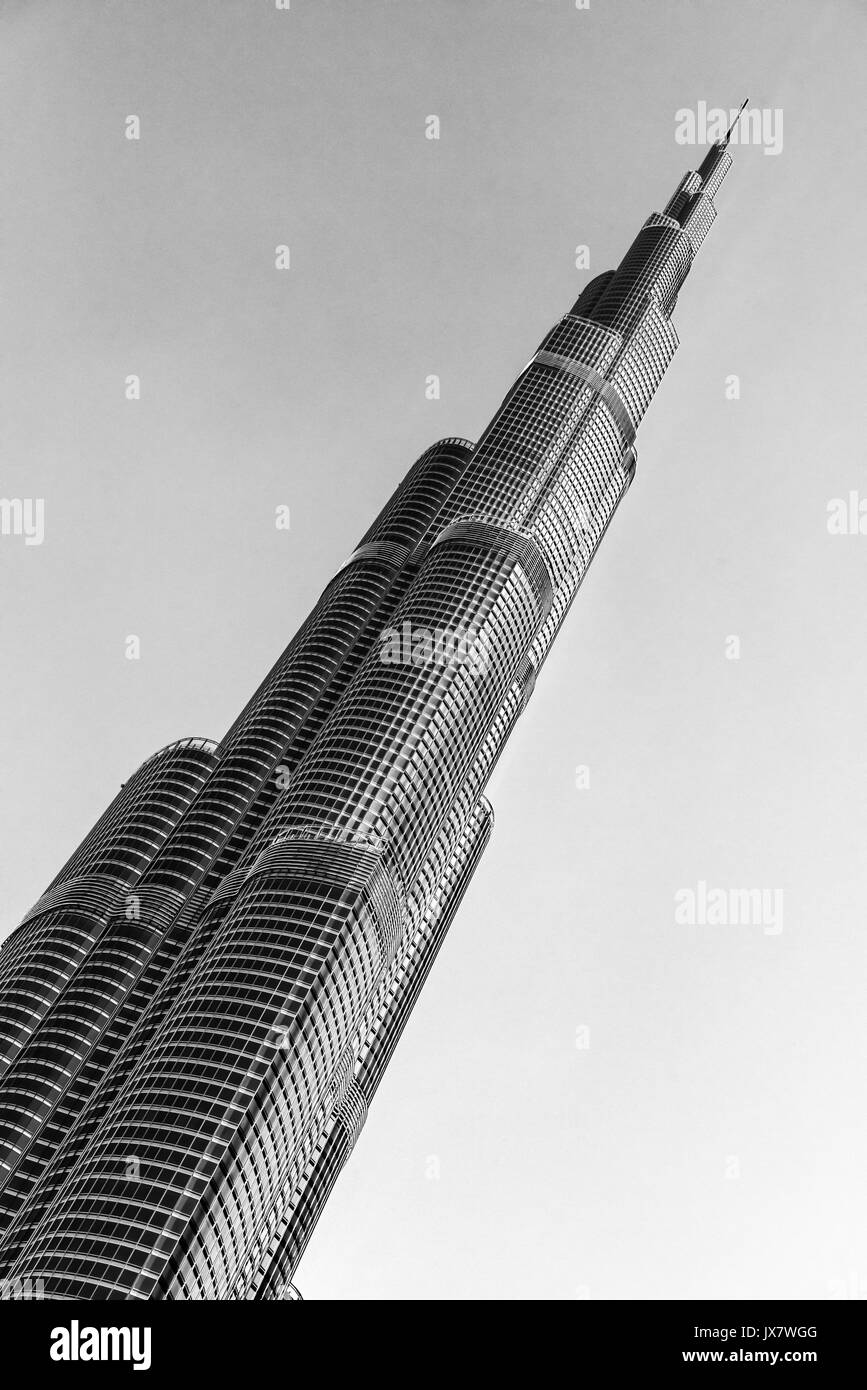 Dubai Burj Khalifa - Das höchste Wolkenkratzer der Welt Dubai (Vereinigte Arabische Emirate) Stockfoto