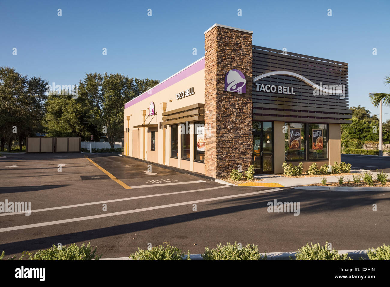 Taco Bell Fast Food in Leesburg, Florida Stockfoto