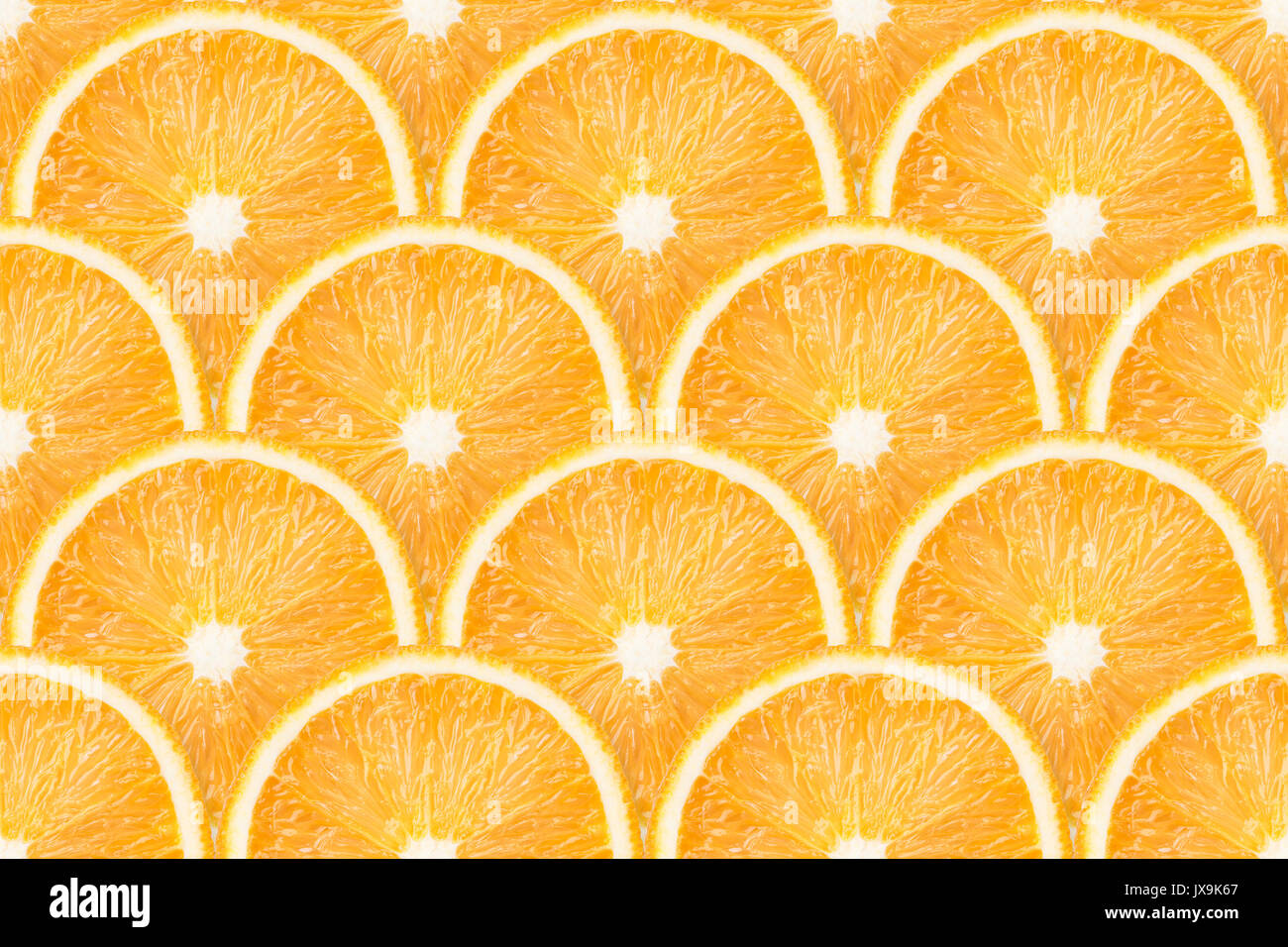 Ausführliche Hintergrundinformationen aus vielen Orangen Schnitte, nahtlose Muster Stockfoto