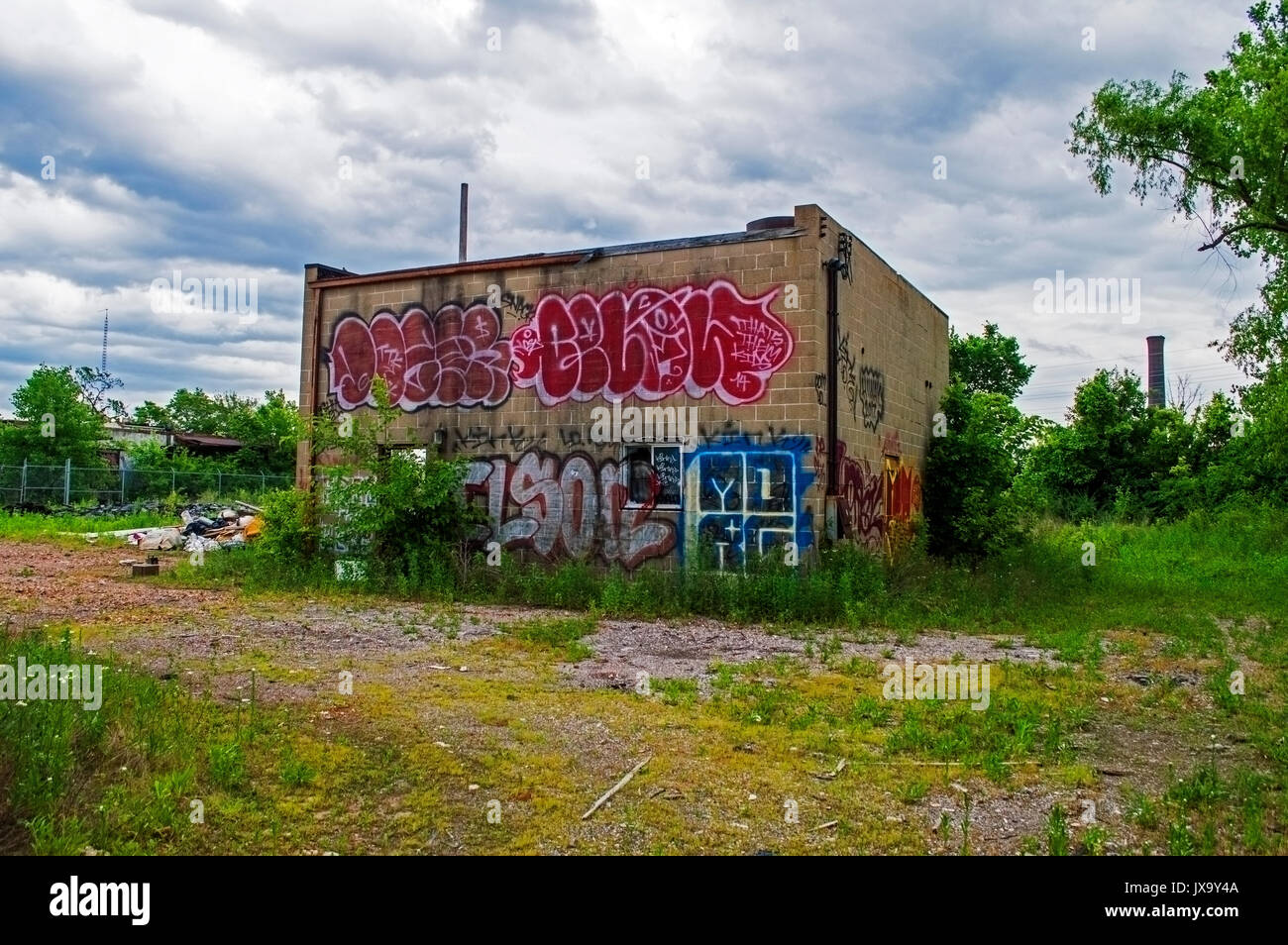 Lagerung von Reifen Stockfoto