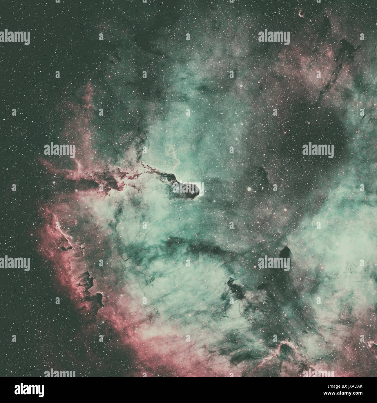 Der Elephant Trunk Nebula ist eine Konzentration von interstellarem Gas und Staub in IC 1396. Befindet sich im Sternbild Kepheus. Elemente dieses Bild f Stockfoto