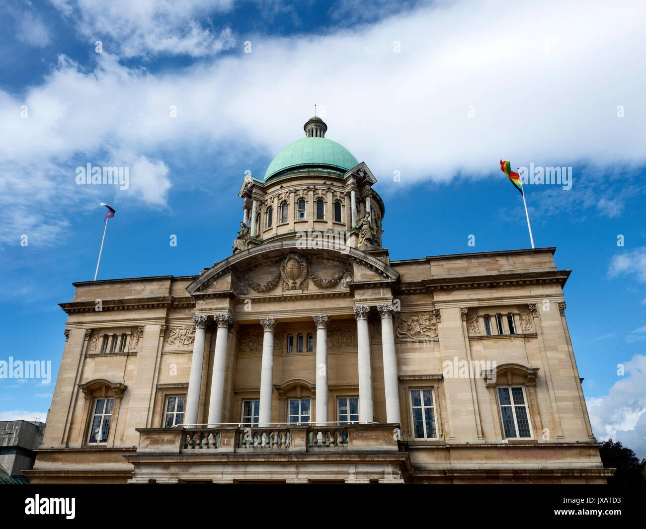 Rathaus im Queen Victoria Square Rumpf Yorkshire England Stockfoto