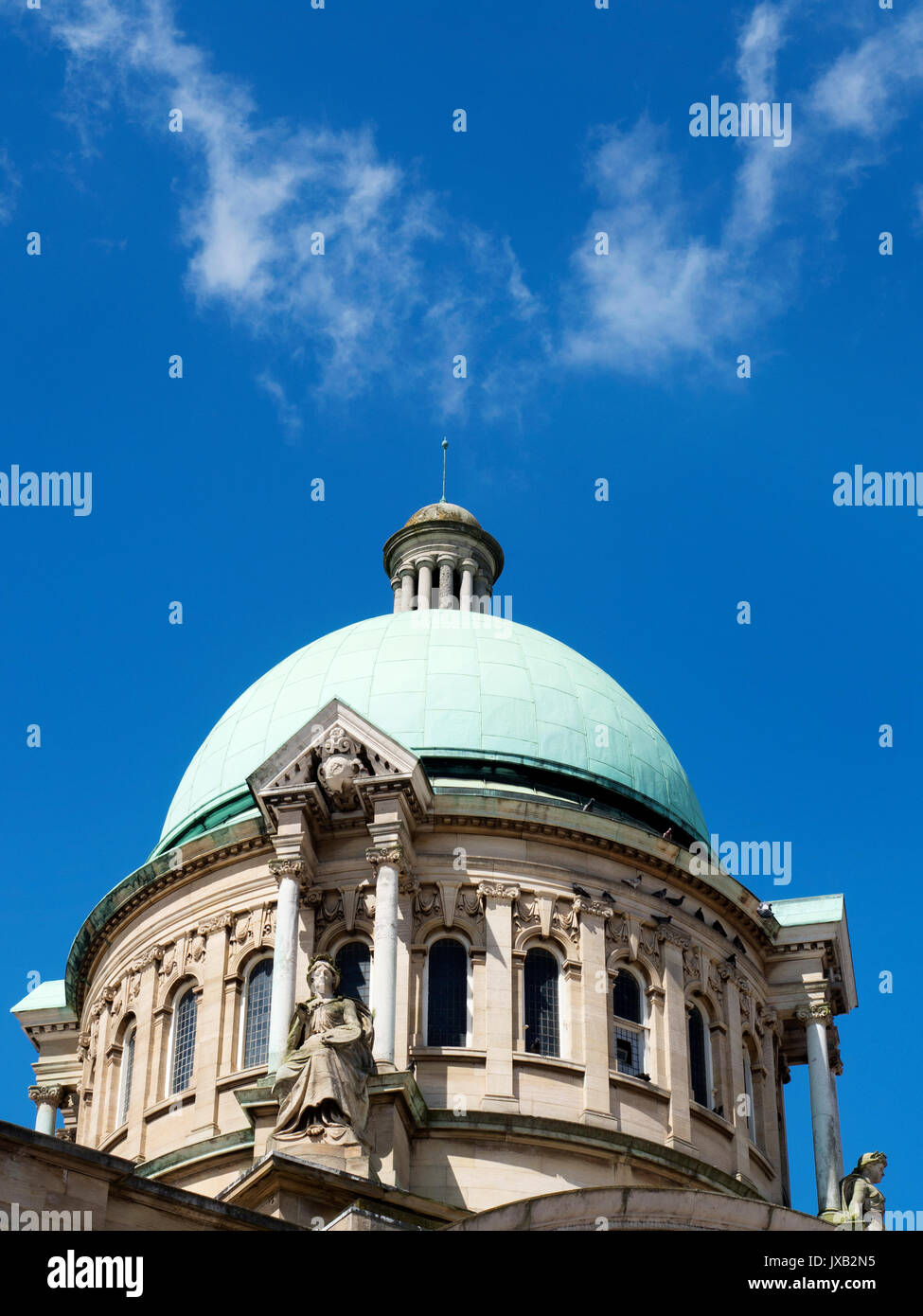 Kuppeldach an Hull City Hall im Queen Victoria Square Rumpf Yorkshire England Stockfoto