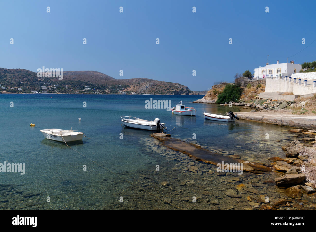 Gourna, Leros, Dodekanes, Griechenland. Stockfoto