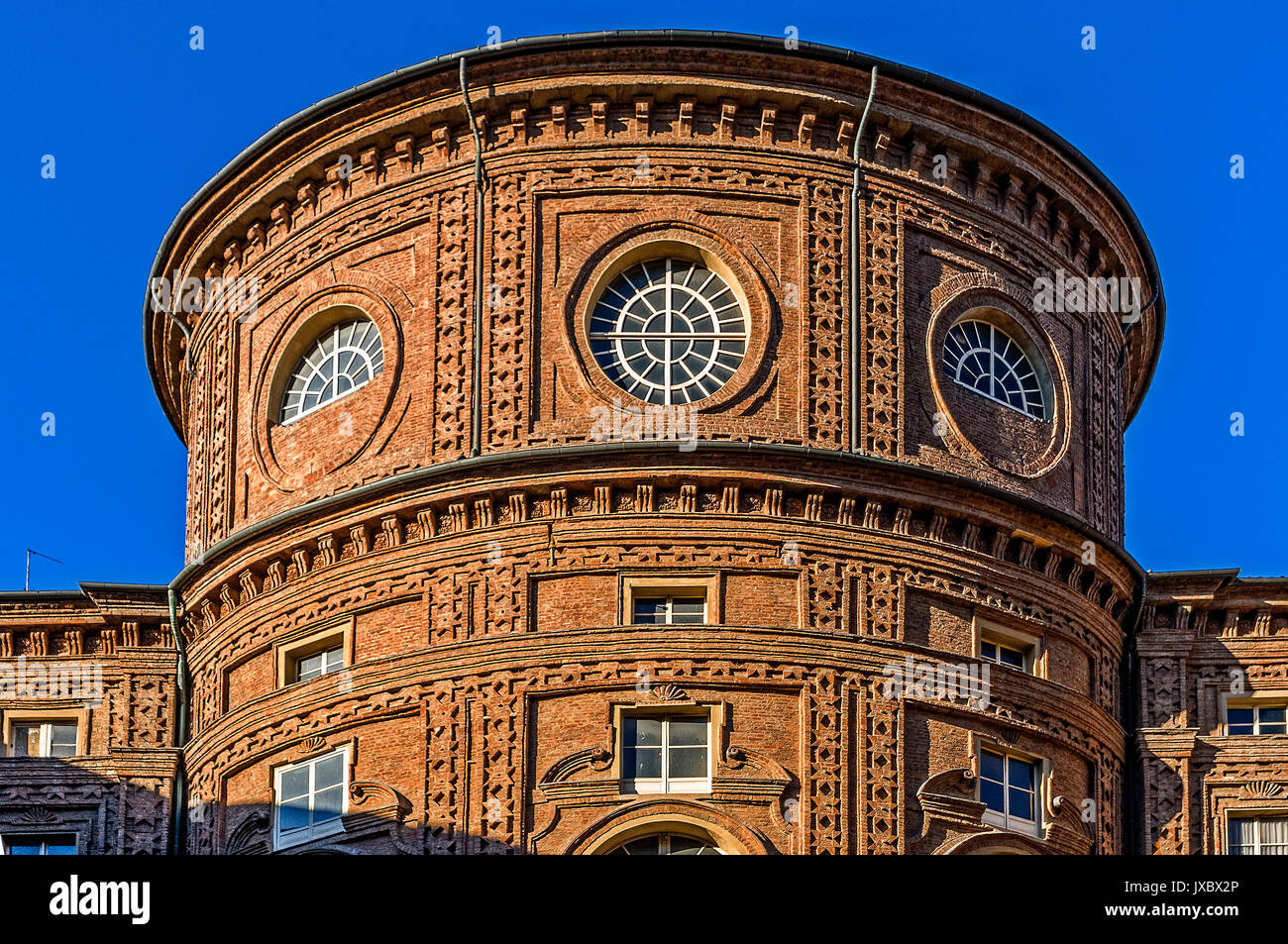 Italien Piemont Turin Carignano Palace Stockfoto