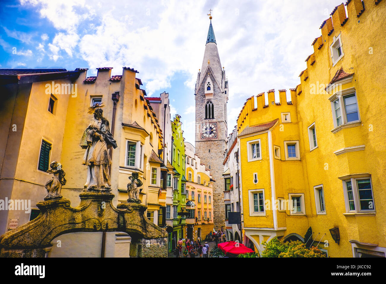 Torre Bianca von Brixen (Brixen) - Südtirol - Provinz Bozen (Bozen) - Italien Stockfoto