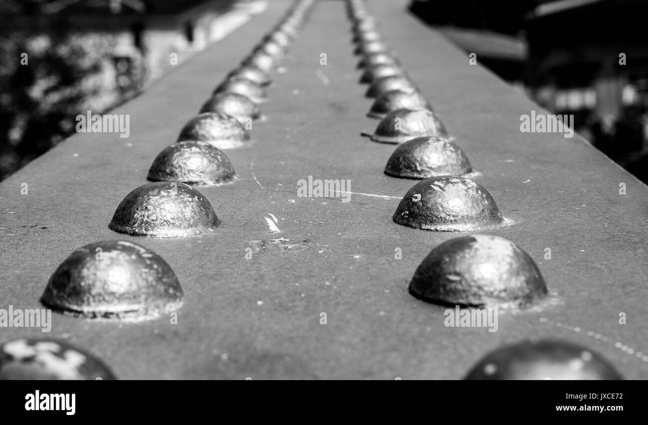 Niet Brücke detail Schwarz und Weiß Stockfoto