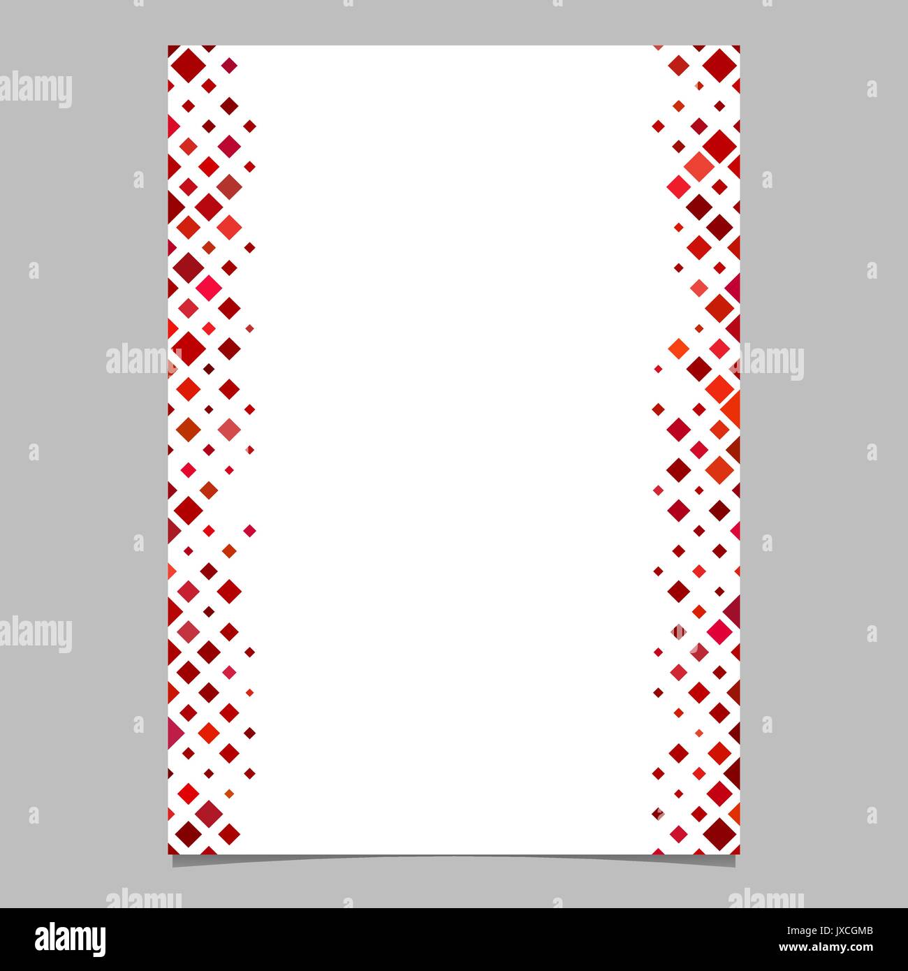 Abstrakte Broschüre Vorlage aus Rote diagonale quadratischen Muster - Vektor Grafik Design für Präsentationen Stock Vektor