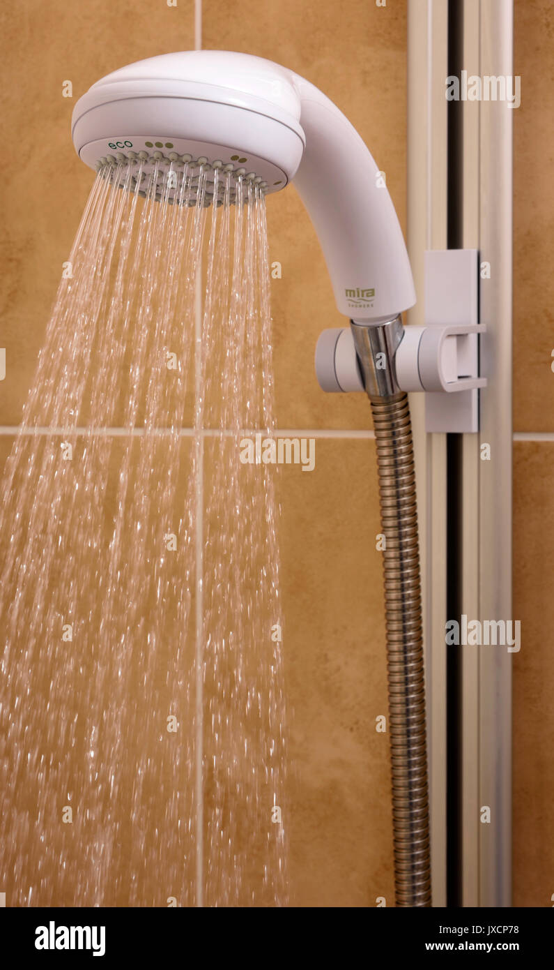Elektrische Dusche Stockfoto