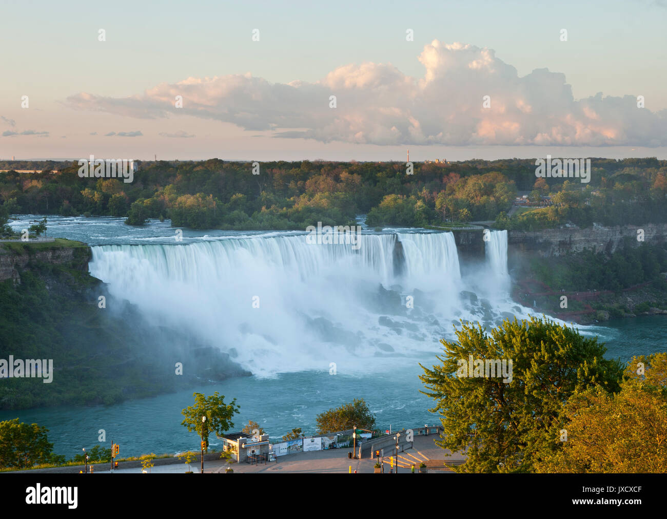 Niagara Falls USA Candian Seite des Flusses entnommen Stockfoto