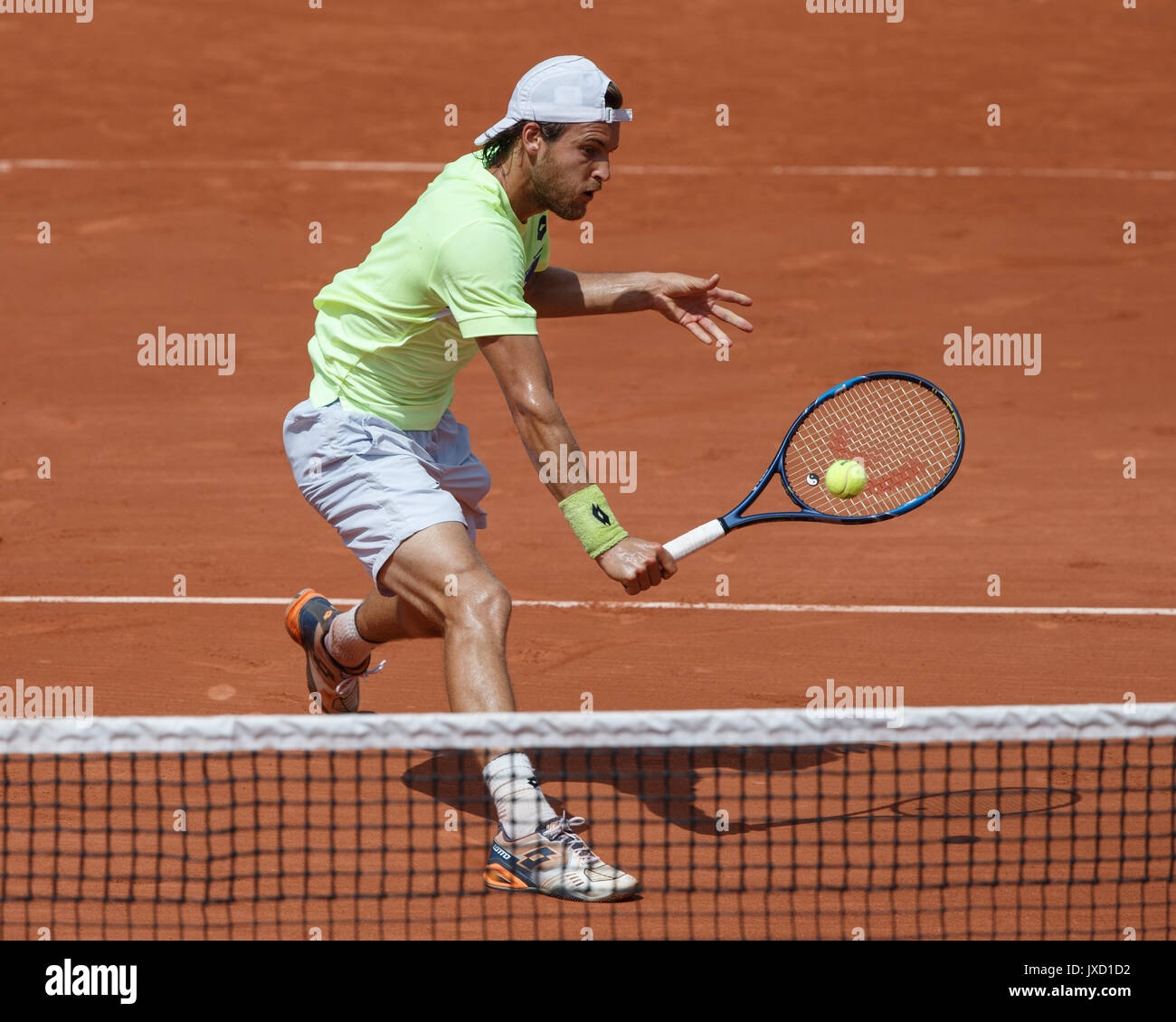 João Sousa (POR) Tennis - French Open 2017 - Grand Slam ATP/WTA - Roland Garros - Paris - Frankreich - 31. Mai 2017. Stockfoto