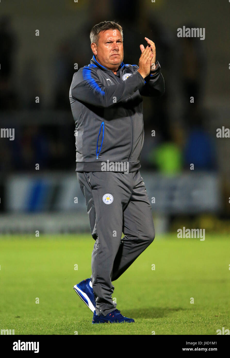 Leicester City Manager Craig Shakespeare begrüßt die Fans nach dem Spiel Stockfoto