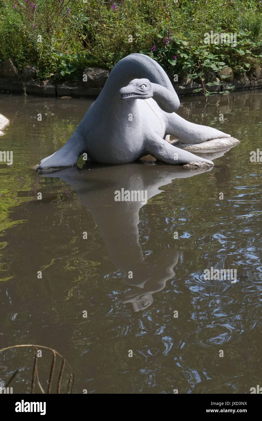 Plesiosaurus in der Dinosaurier, in Crystal Palace, London Stockfoto