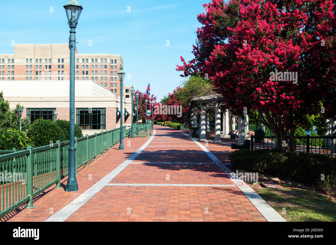 Augusta Riverwalk im Sommer Stockfoto Augusta Riverwalk im Sommer Stockfoto