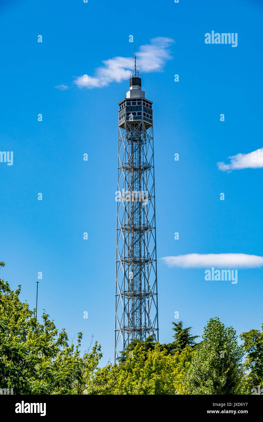 Torre Branca - Branca Turm, Aussichtsturm im Parco Sempione, Mailand, Italien Stockfoto