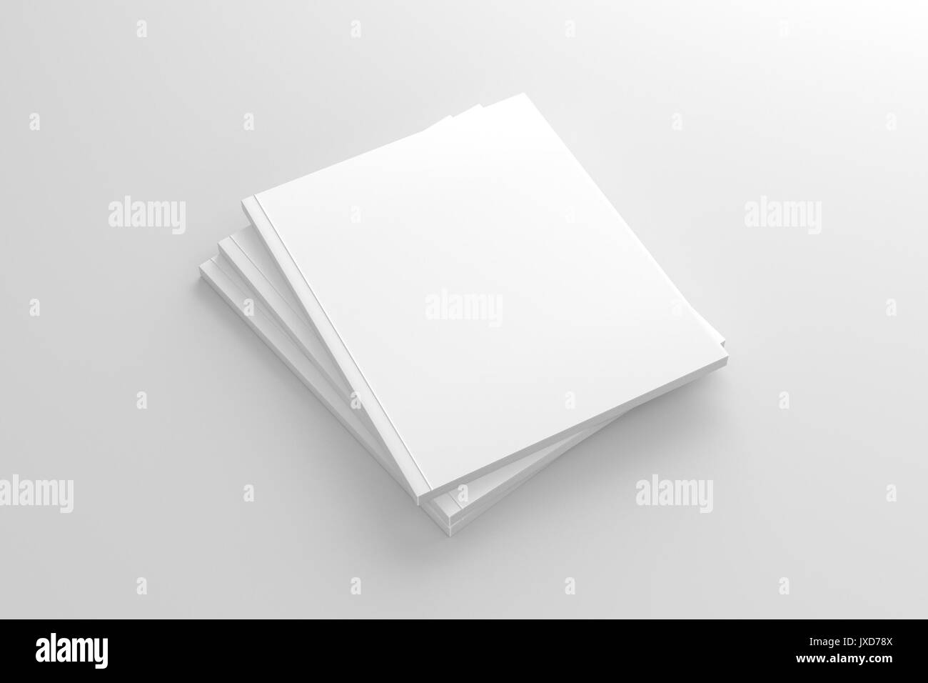 Öffnen Zeitschrift/Broschüre/Katalog/Buch/Die leere weiße Stockfoto
