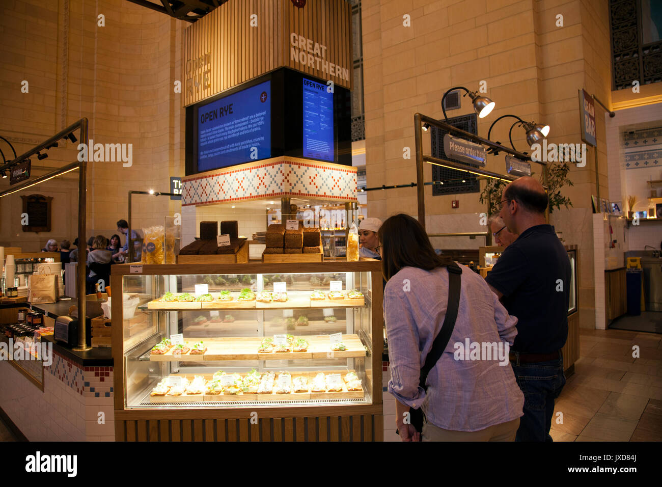 Great Northern Food Hall in Grand Central Station in New York City - USA Stockfoto