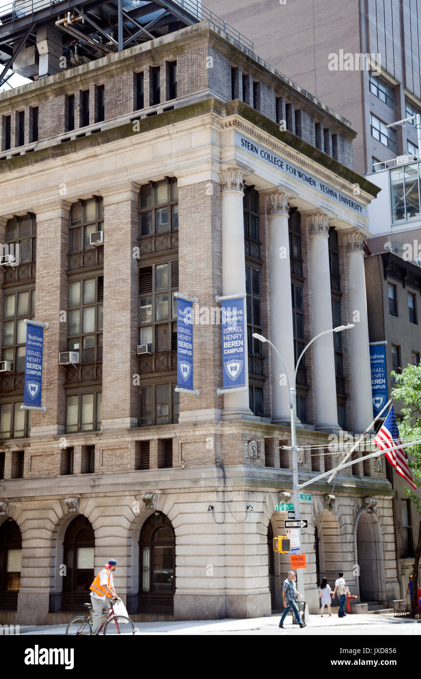 Yeshive Universität Henry Beren Campus Gebäude auf der Lexington Avenue in New York - USA Stockfoto