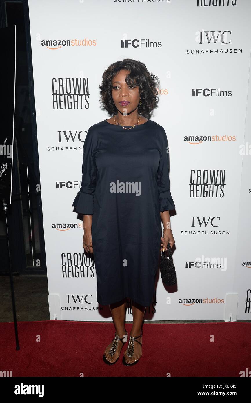 New York, NY, USA. 15 Aug, 2017. Alfred Woodard in der Ankunftshalle für Amazon Studios' und IFC Filme "Crown Heights Premiere, Metrograph, New York, NY 15. August 2017. Credit: Eli Winston/Everett Collection/Alamy leben Nachrichten Stockfoto