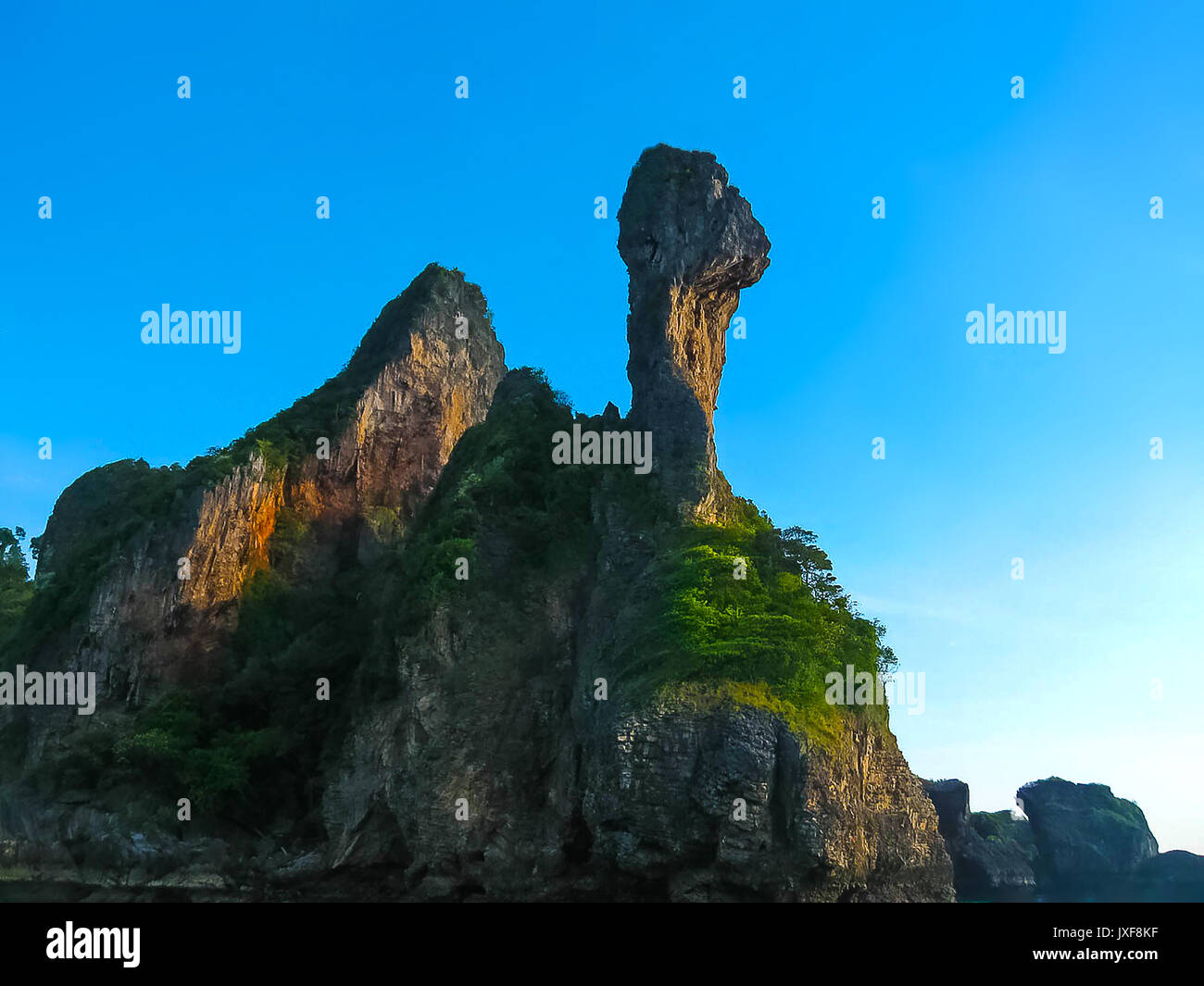 Huhn Insel. Die tropische Landschaft. Railay, Thailand Stockfoto