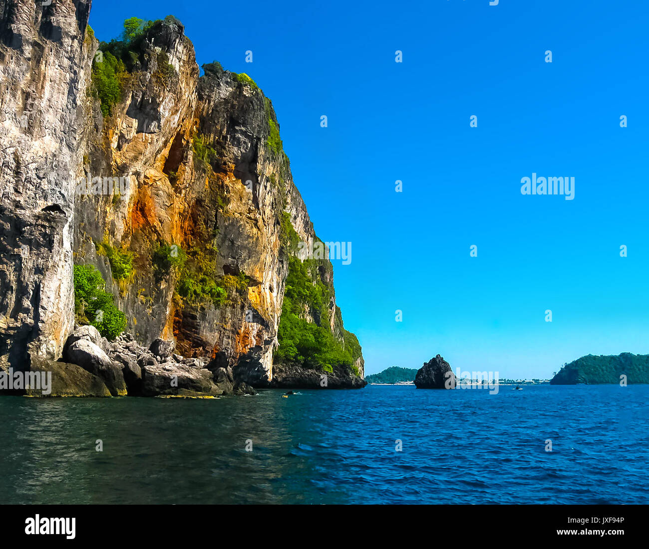 Tropische Landschaft. Die Insel in der Andaman Sea, Thailand Stockfoto