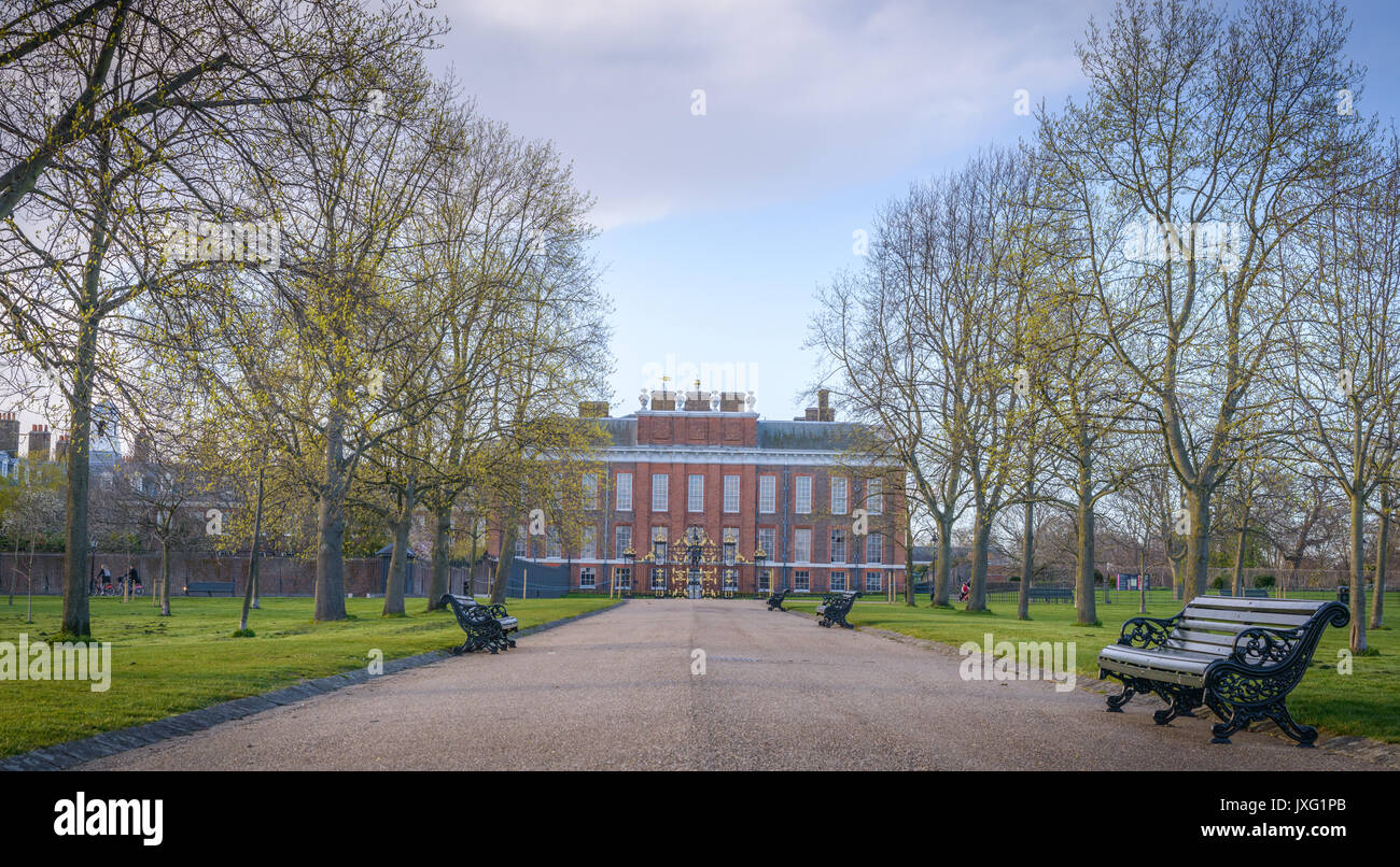 Kensington Palace, Kensington Park, London, England Stockfoto