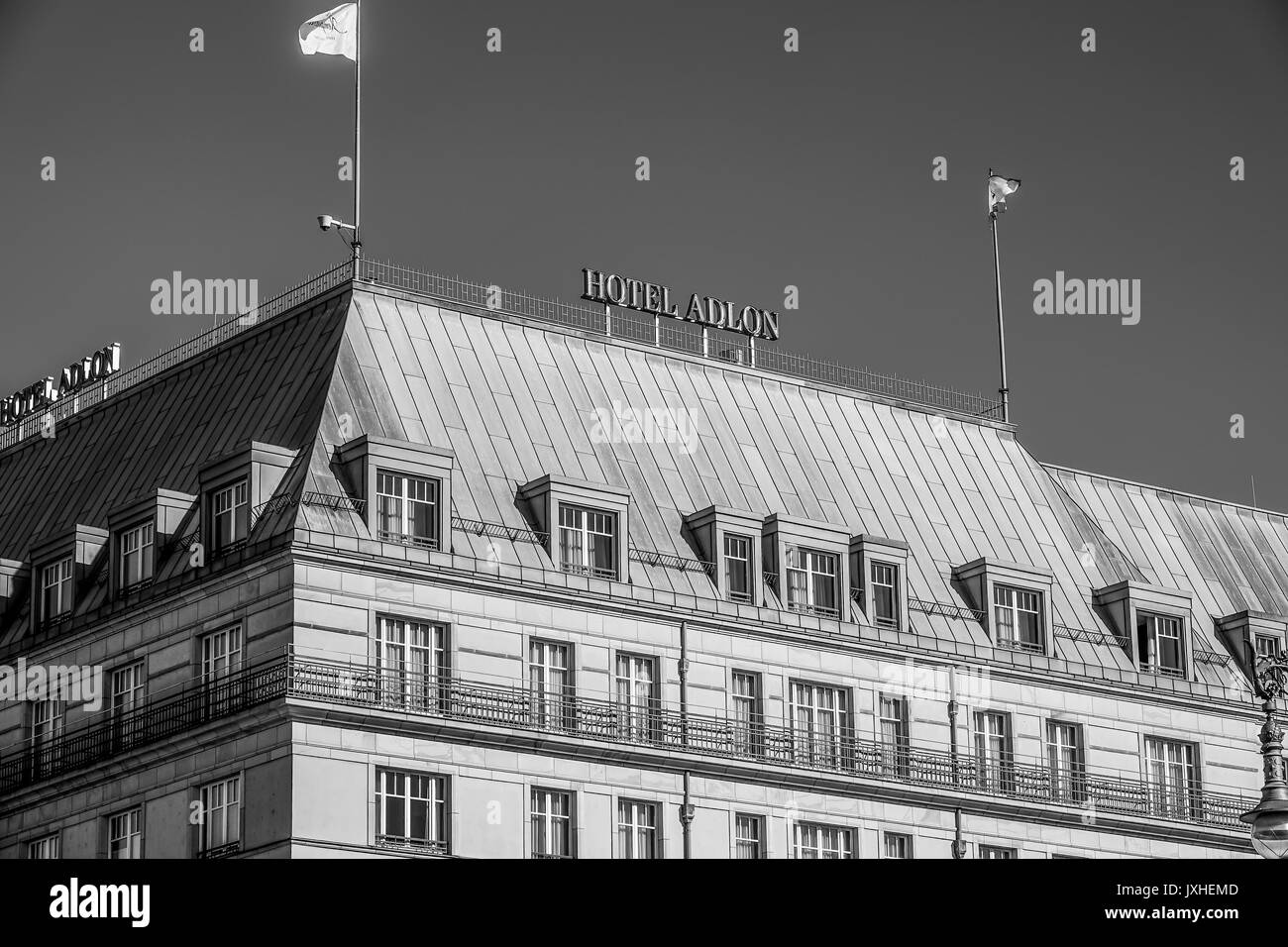 Berühmten und teuren Hotel Adlon Kempinski in Berlin - Berlin/Deutschland - am 2. SEPTEMBER 2016 Stockfoto