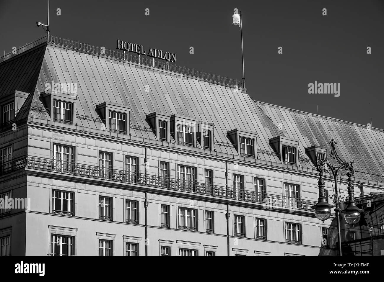 Berühmten und teuren Hotel Adlon Kempinski in Berlin - Berlin/Deutschland - am 2. SEPTEMBER 2016 Stockfoto