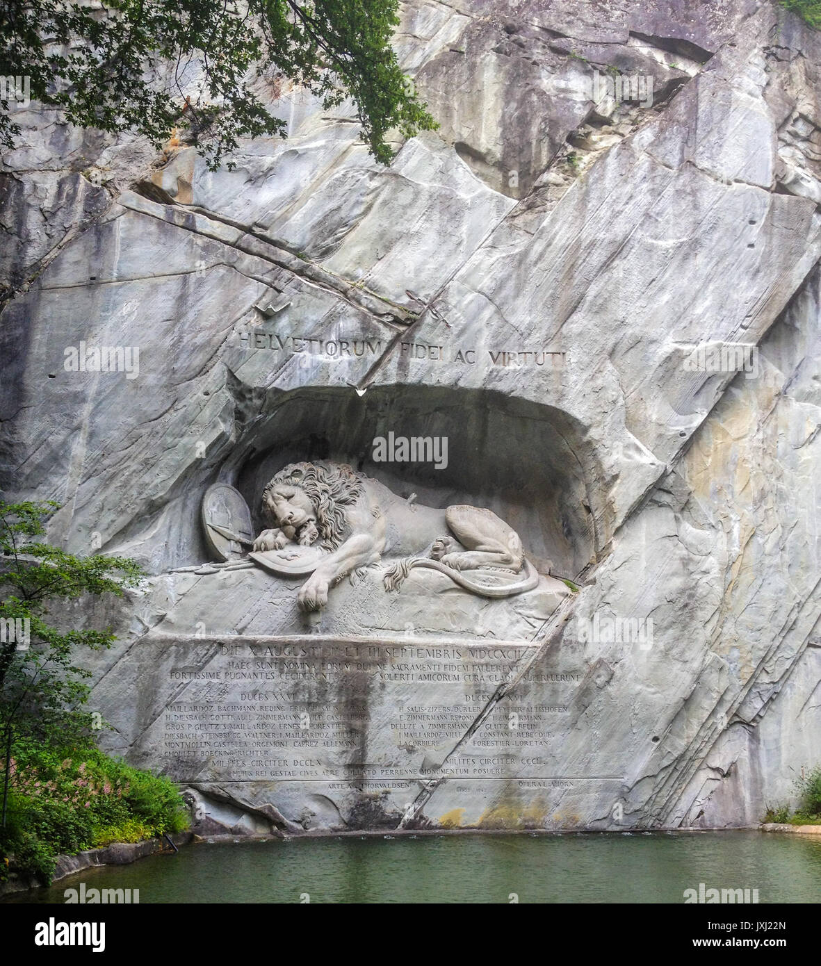 Switzerland Statue Lion Stockfotos und -bilder Kaufen - Alamy