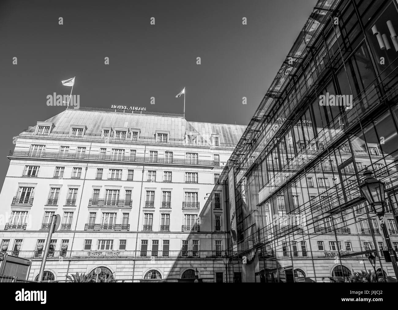 Hotel Adlon und der Akademie der Künste in Berlin - Berlin/Deutschland - am 2. SEPTEMBER 2016 Stockfoto