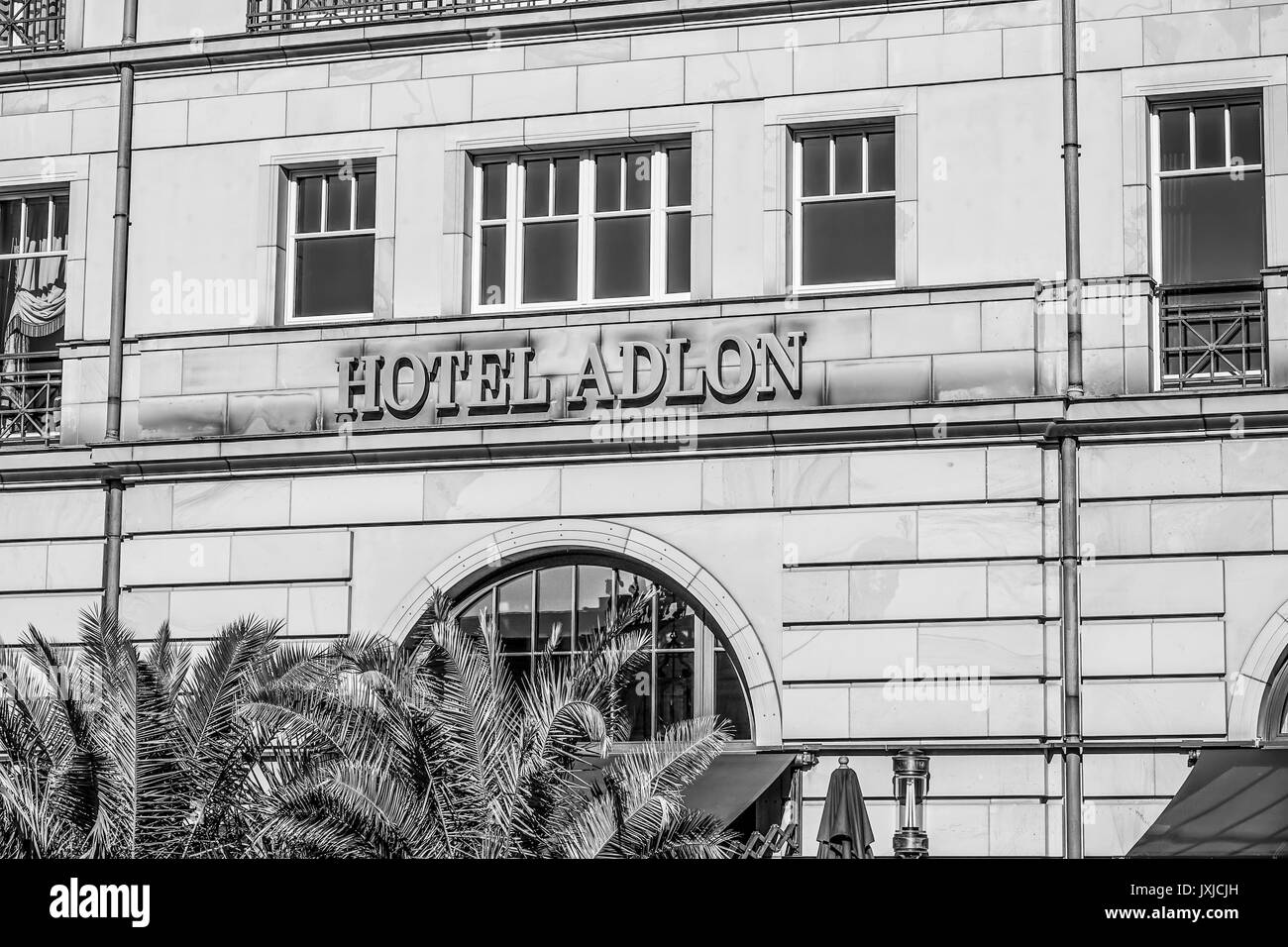 Berühmten und teuren Hotel Adlon Kempinski in Berlin - Berlin/Deutschland - am 2. SEPTEMBER 2016 Stockfoto