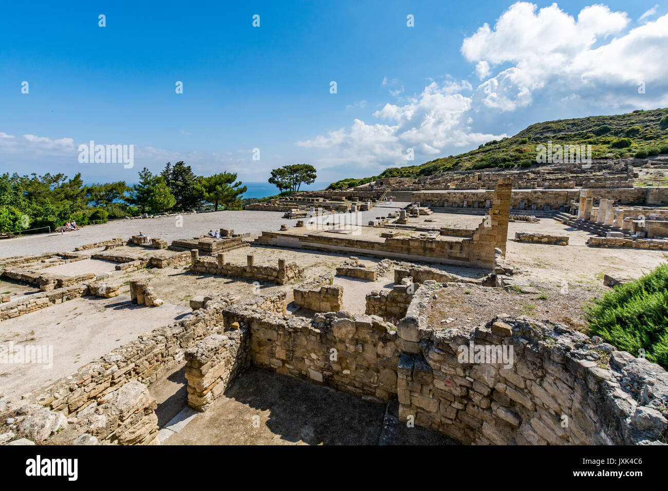 Antike Kamiros, Rhodos, Griechenland Stockfoto