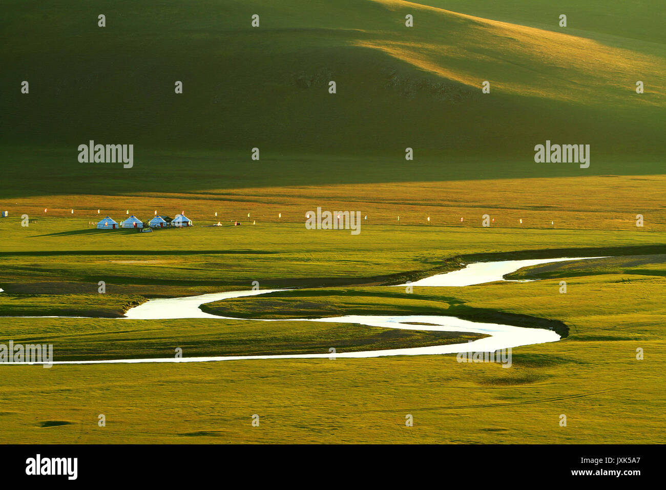 Hulun Buir Grünland Landschaft der Inneren Mongolei Stockfoto