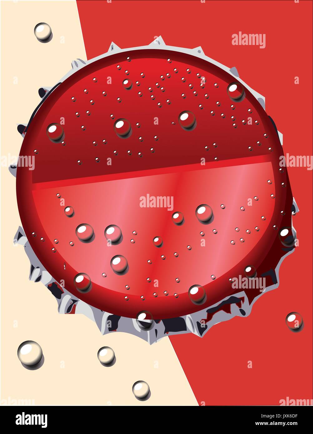 Coca col Abdeckung Flasche trinken Vector Illustration Stock Vektor