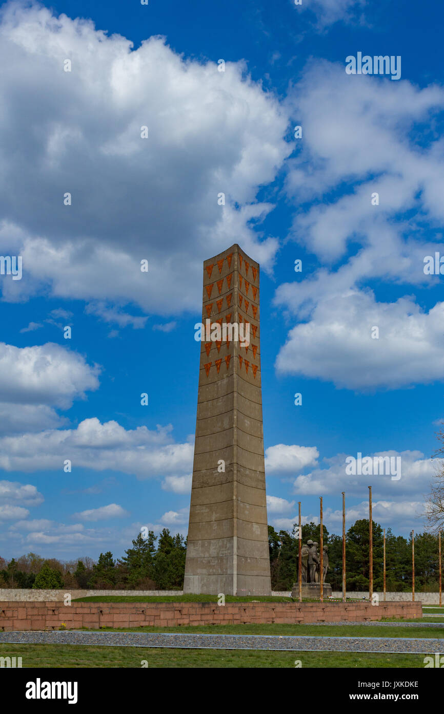 Memorial Tower in Sachsenhausen Konzentrationslager Deutschland Stockfoto