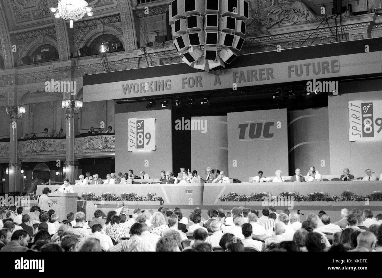 Allgemeine Ansicht der Trades Union Congress in Blackpool, England am September 4, 1989. Stockfoto