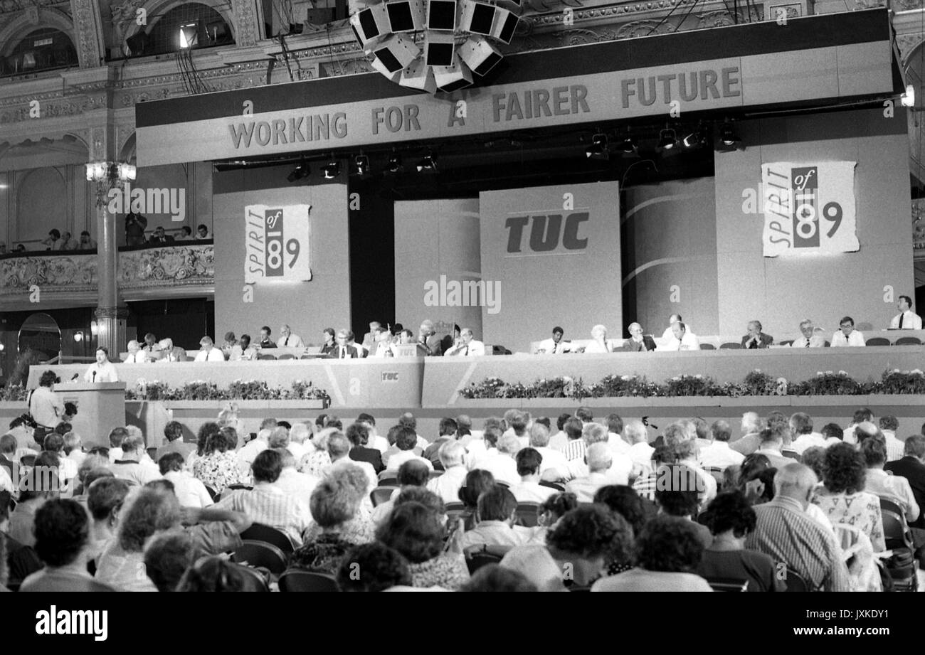 Allgemeine Ansicht der Trades Union Congress in Blackpool, England am September 4, 1989. Stockfoto