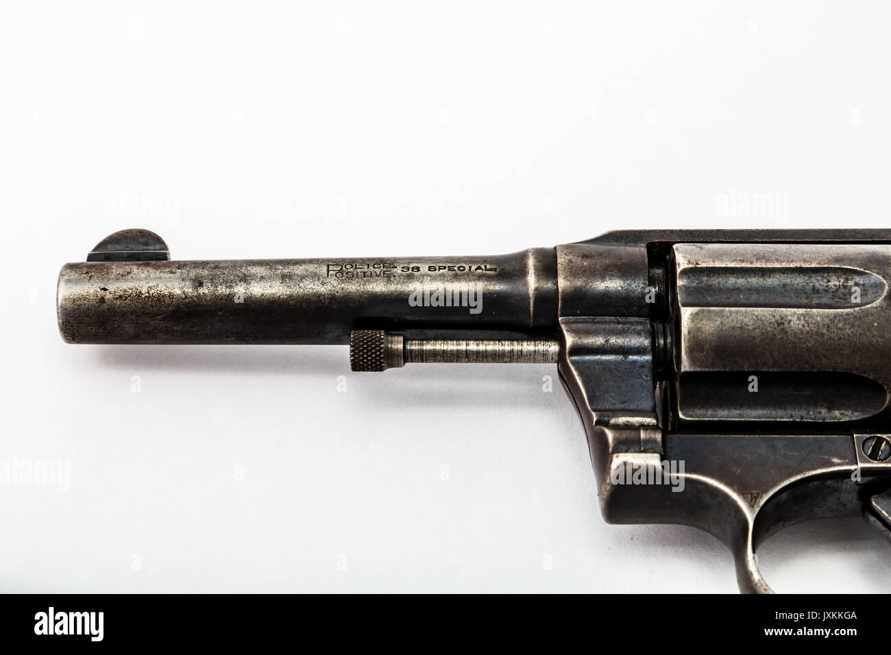 Details zu einem 1929 38 Kaliber Polizei spezielle Revolver Stockfoto