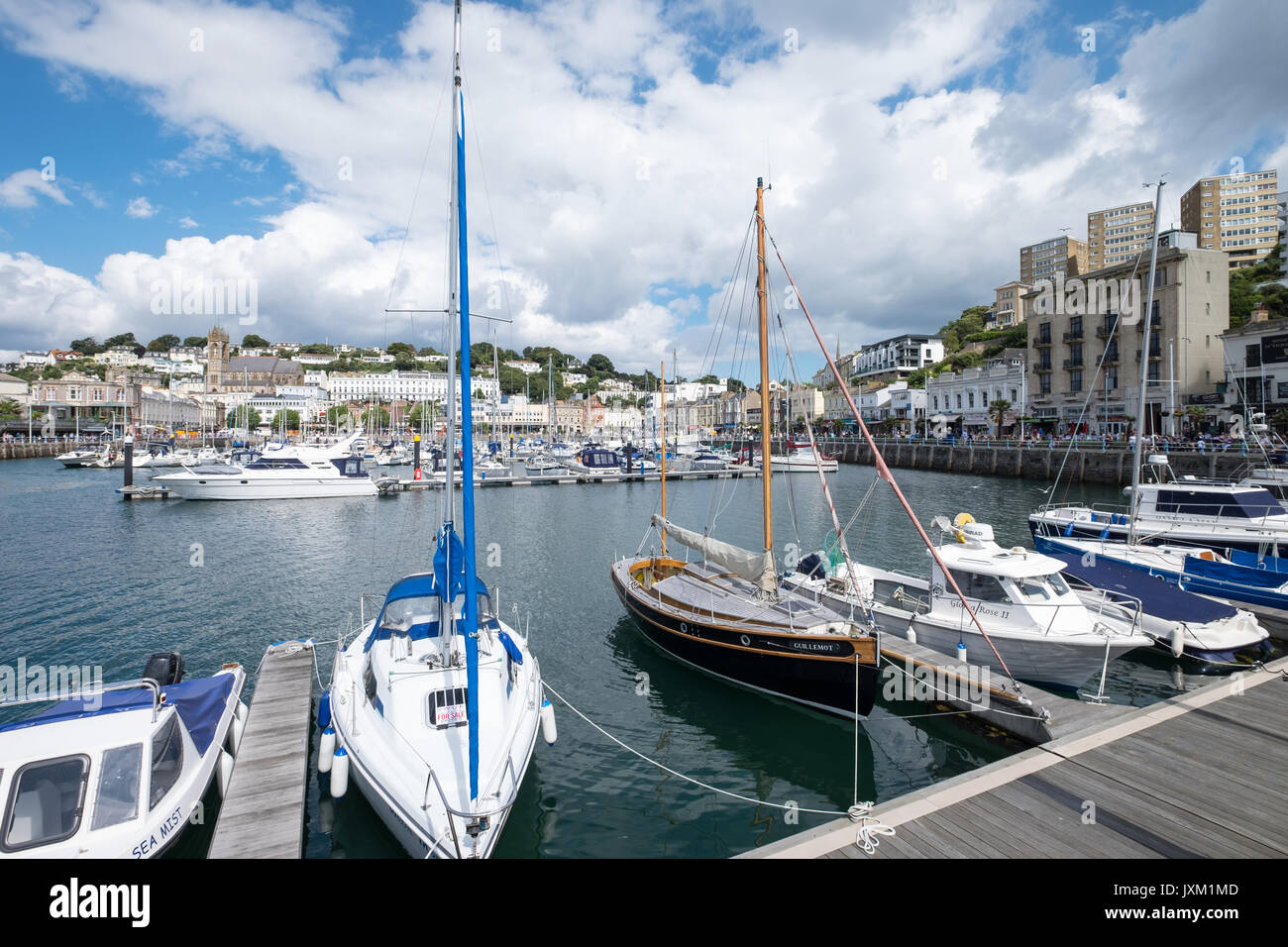 Der Hafen von Torquay, Torquay, Torbay, Devon, Großbritannien Stockfoto