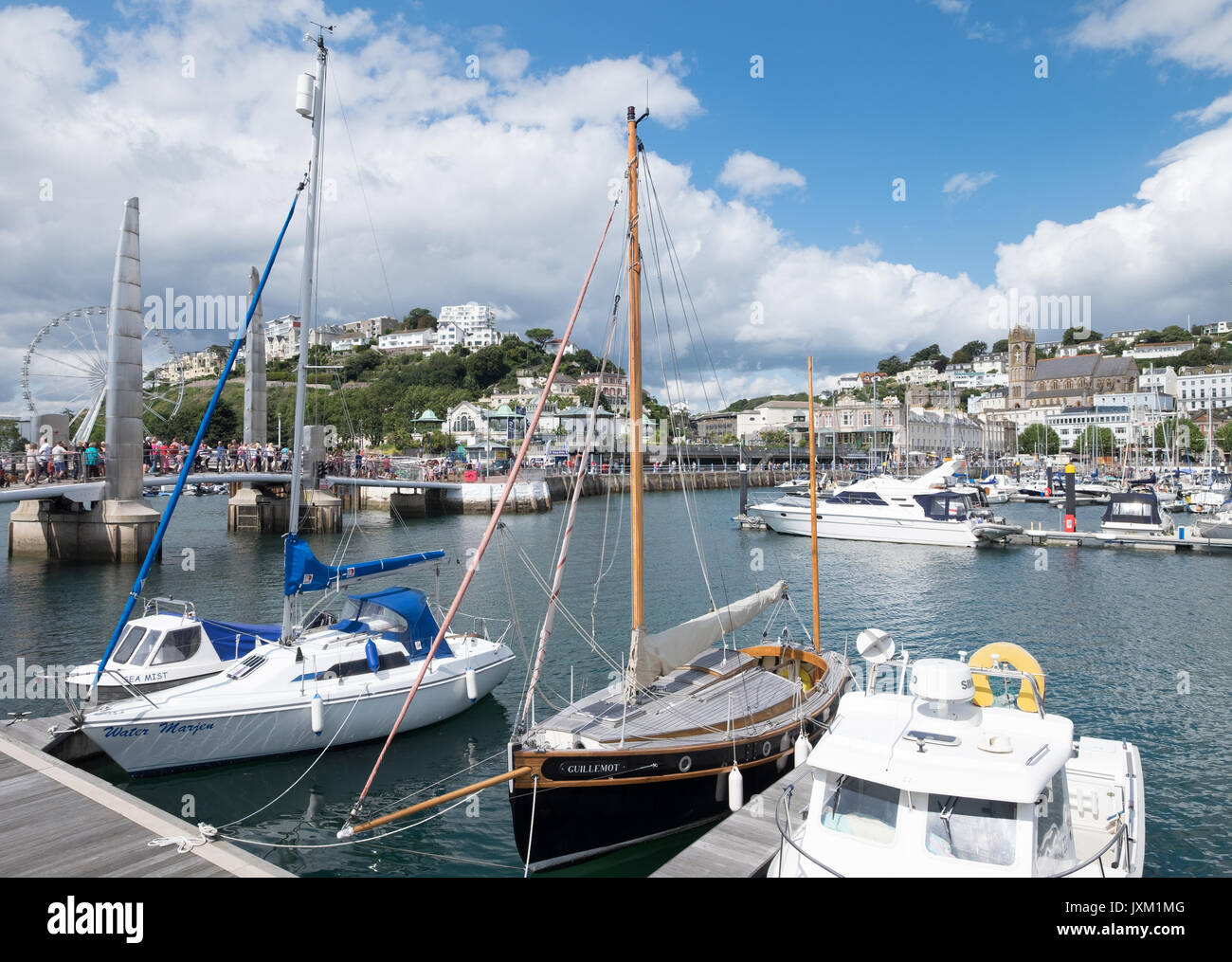 Der Hafen von Torquay, Torquay, Torbay, Devon, Großbritannien Stockfoto