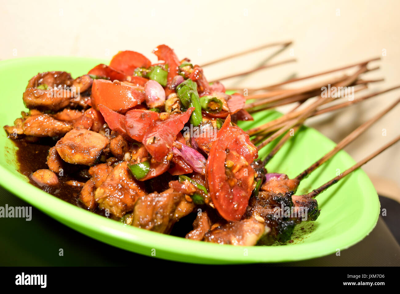 Sate, indonesischen Essen Stockfoto