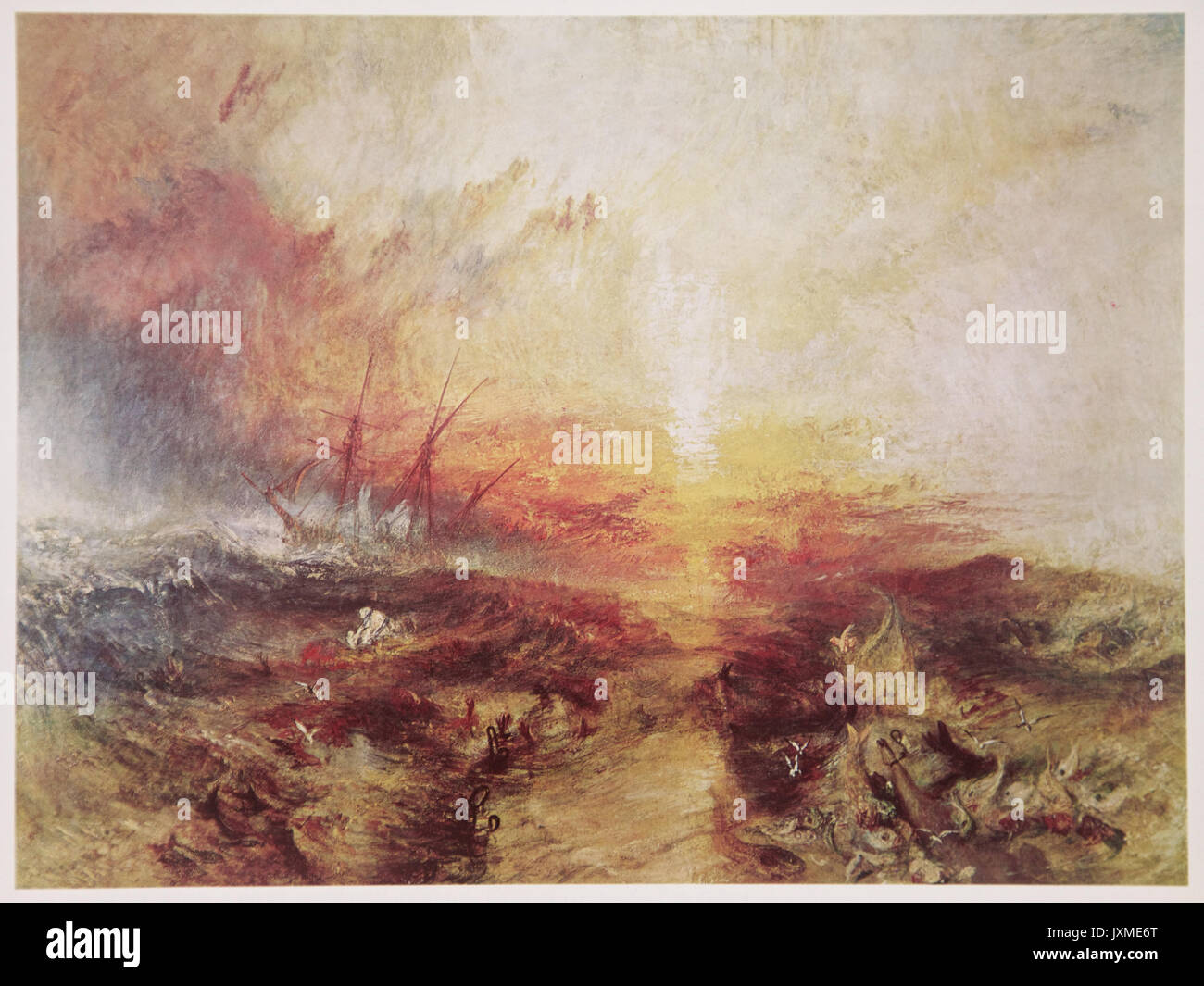 Joseph Turner 1775 1851 Der Slave Ship Sklavenhandler Uber Bord Werfen Der Toten Und Sterbenden Typhon 1840 Stockfotografie Alamy