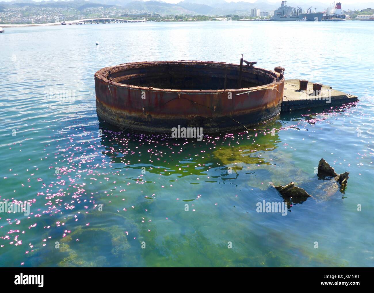 USS Arizona Memorial, Pearl Harbor, Hawaii Stockfoto