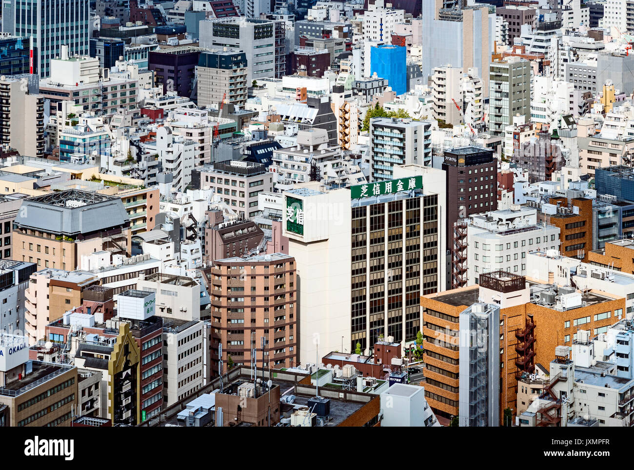 Luftaufnahme Tokyo Japan Gebäude Stockfoto