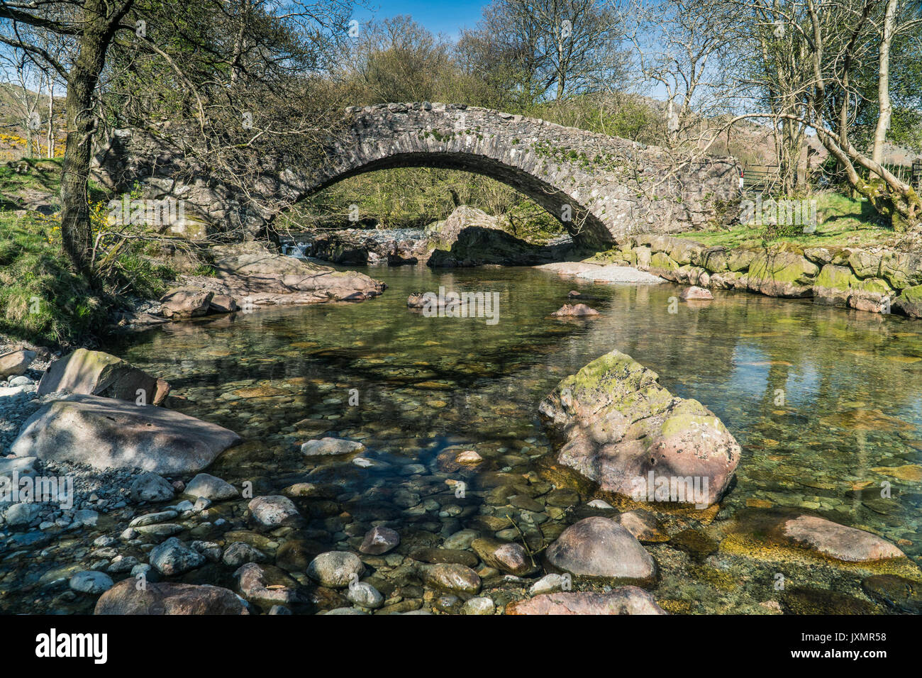 Arzt Brücke, Eskdale, Cumbria Stockfoto